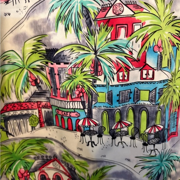 Colorful Tropical Print Skirt - Picture 3 of 3
